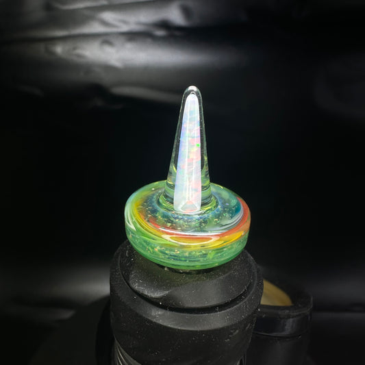 Argent Green + Skittles + Crushed Opal + 20mm Opal Spike Joystick